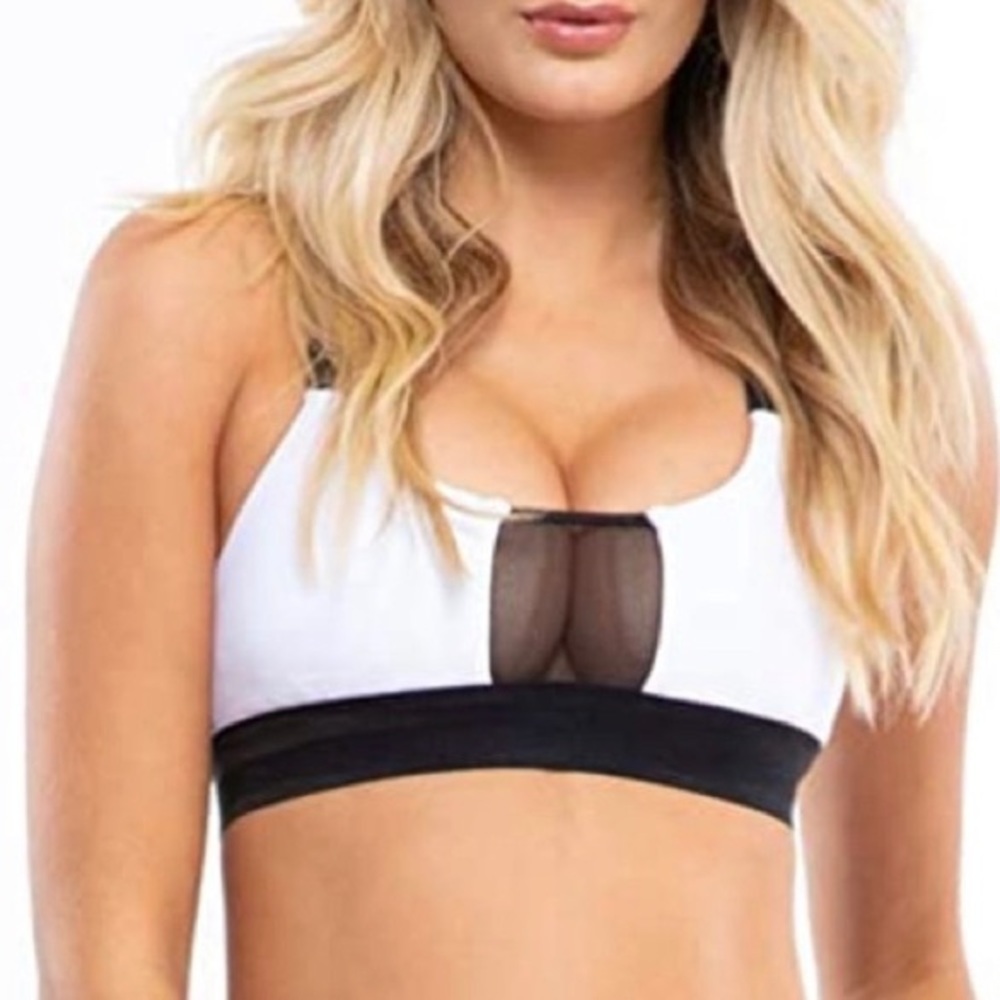Blue Life Fit Contrast Sports Bra, Size‎ S
